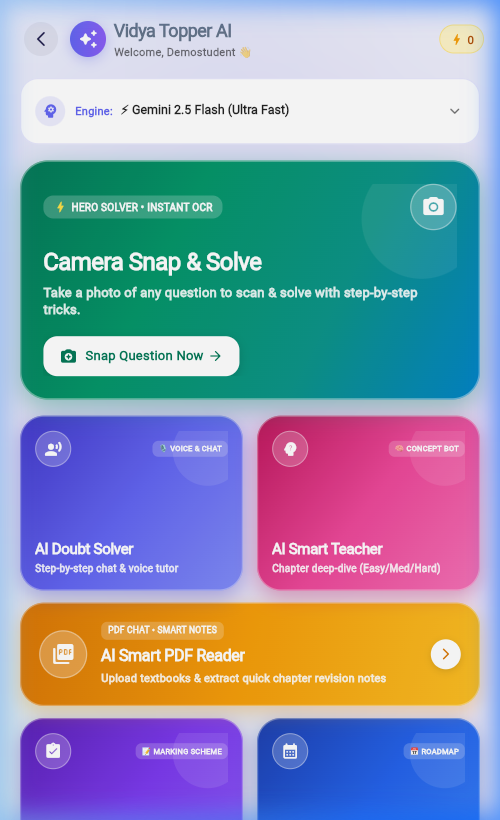 Vidya Topper AI & Camera Doubt Solver