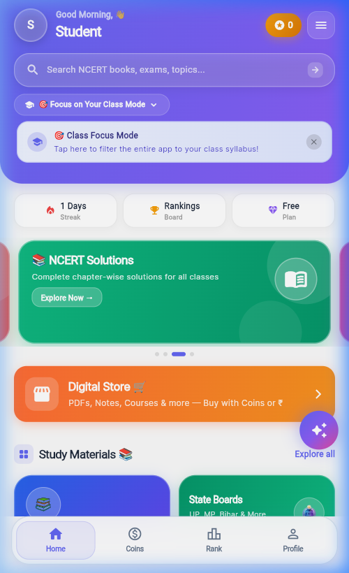 Vidya Topper Home Dashboard